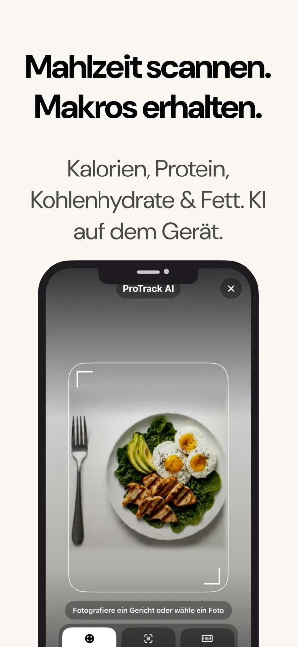 Mahlzeit scannen: Kalorien und Makros per Foto