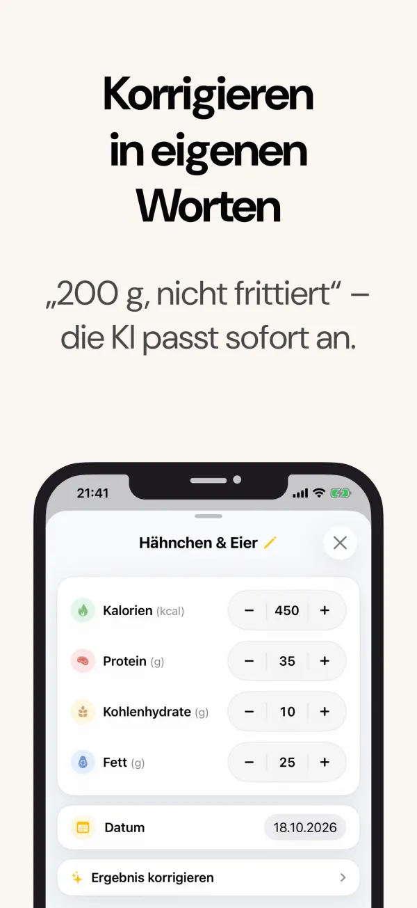 KI-Ergebnis in eigenen Worten korrigieren