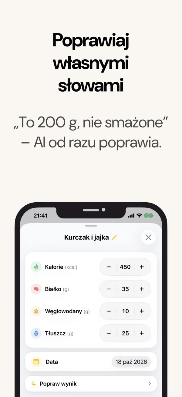 Poprawianie wyniku AI własnymi słowami